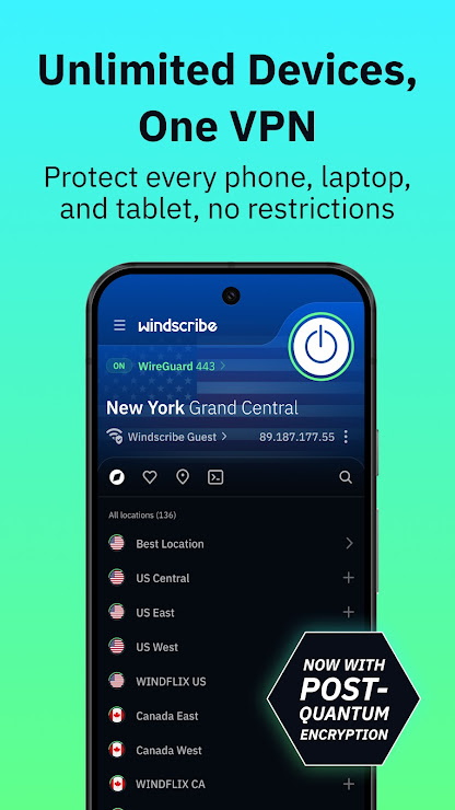 Windscribe VPN скриншот 4