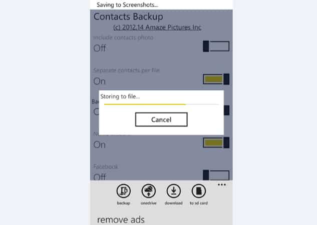 Contacts Backup 